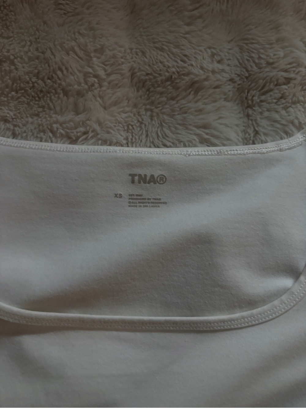TNA White Long Sleeve Scoop-Neck Bodysuit - Picture 5 of 5